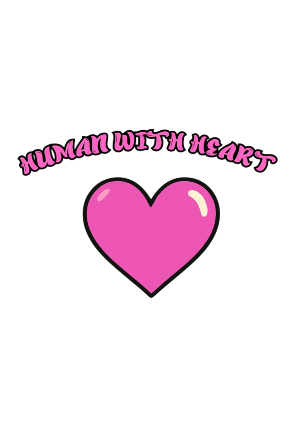 human with heart